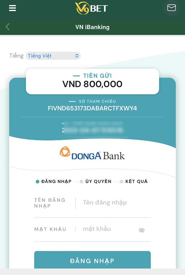 Hướng dẫn nạp tiền V9bet bằng internet banking Hướng dẫn nạp tiền V9bet bằng internet banking
